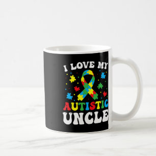 Mug Sensibilisation sur l'autisme Oncle J'Aime Mon Onc