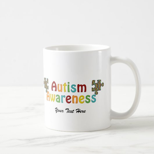 Mug Sensibilisation sur l'autisme (personnalisable) (Droite)