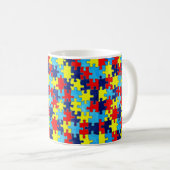Mug Sensibilisation sur l'autisme-Puzzle par Shirley T (Devant droit)