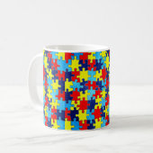 Mug Sensibilisation sur l'autisme-Puzzle par Shirley T (Devant gauche)