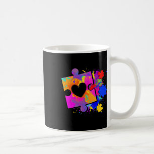Mug Sensibilisation sur l'autisme Tie Dye Puzzle Pièce