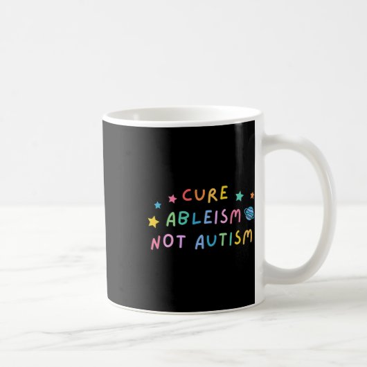 Mug Sensibilisation sur l'autisme Traite Ableisme Pas (Droite)
