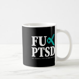 Mug Sensibilisation turquoise au ruban Ptsd - Soutien