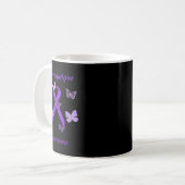Mug Sensibilisation Violet Maladie invisible (Devant gauche)