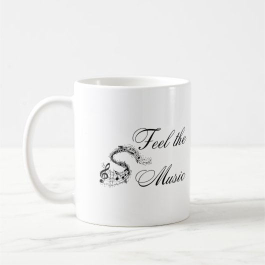 Mug Sentez la musique sur un (Gauche)