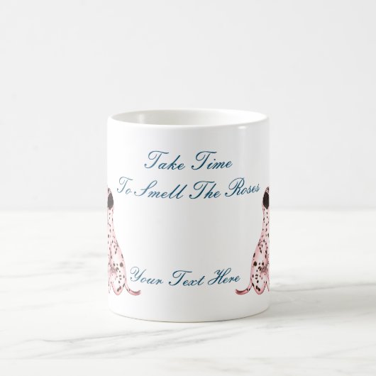 Mug Sentez Le Chiot Rose Inspirationnel (Centre)