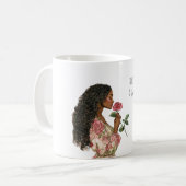 Mug Sentez les roses Black Girl (Devant gauche)