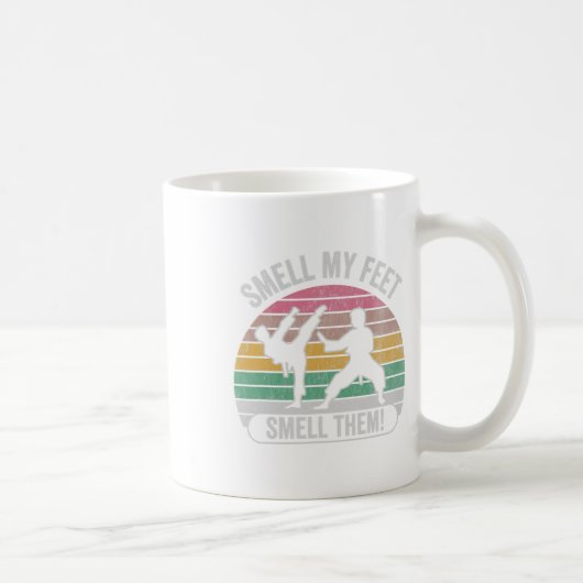 Mug Sentez Mes Pieds Sentez-Les Karate Fun Joke (Droite)