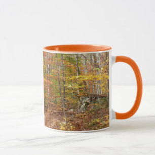 Mug Sentier de l'automne de la lumière du soleil au pa