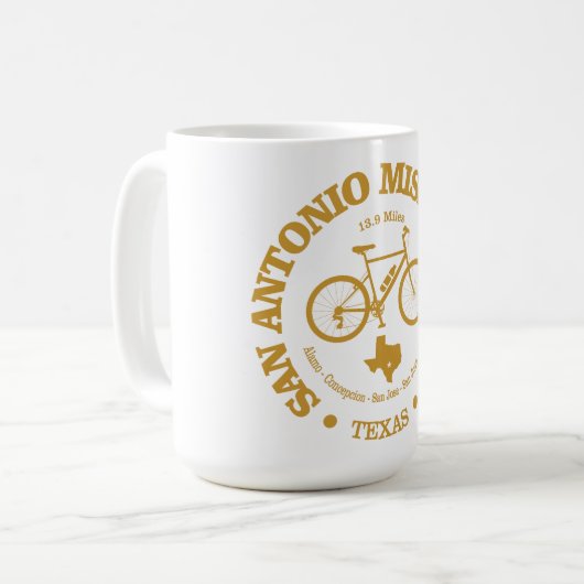 Mug Sentier de mission de San Antonia (cyclisme) (Devant gauche)