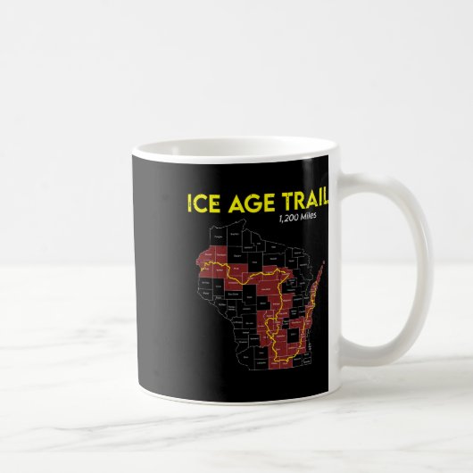 Mug Sentier glaciale Wisconsin Randonnée sur de longue (Droite)