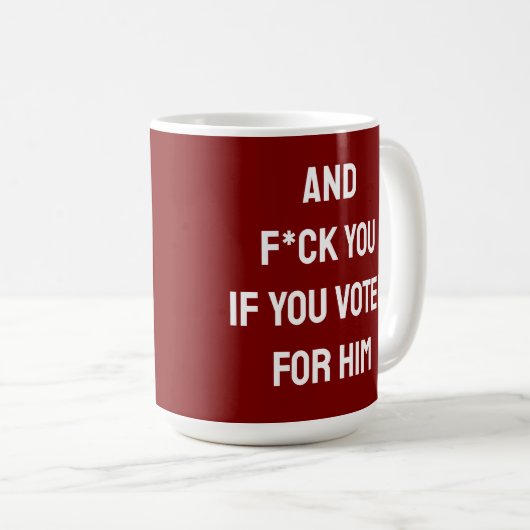 MUG SENTIMENT ANTI-TRUMP (Devant droit)