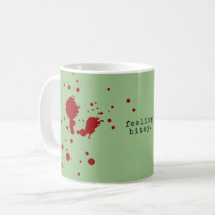 Mug SENTIMENT BITEY Funny Zombie Green