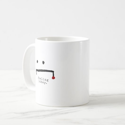Mug SENTIMENT BITEY MÊME Drôle Vampire (Devant gauche)
