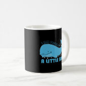 Mug Sentiment bleu baleine (Devant droit)