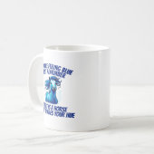Mug Sentiment de bleu, Cheval (Devant gauche)