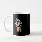 Mug Sentiment d'île Sip Sourire Répéter Fun Ananas (Gauche)