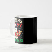 Mug Sentiment Drôle 67 Ce Noël Six Sept Mème Enfant (Devant gauche)