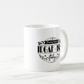 Mug Sentiment Kinda Idgaf-Ish Aujourd'hui la typograph (Devant droit)