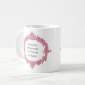Mug Sentiment nommé fait sur commande de mariage de (Devant gauche)