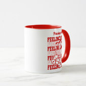 Mug Sentiment personnalisé Lucky Dice Cherry Red Bow M (Devant droit)