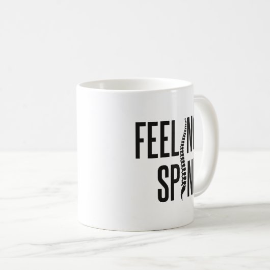 Mug Sentiment Spine Funny Chiropractor Équipe chiropra (Devant droit)