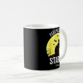 Mug Sentiment Un Peu Meurtrier Drôle Chat Noir Hallowe (Devant droit)