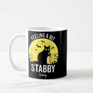 Mug Sentiment Un Peu Meurtrier Drôle Chat Noir Hallowe