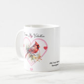 Mug Sentimentaire Rouge POUR TOUJOURS MA VALENTINE (Devant gauche)