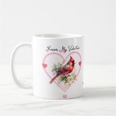 Mug Sentimentaire Rouge POUR TOUJOURS MA VALENTINE (Gauche)
