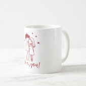 Mug Sentimental and Love Line Art Illustrations (Devant droit)