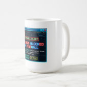 Mug Sentiments Bloqués Par Pare-Feu Drôle Cybersécurit (Devant droit)