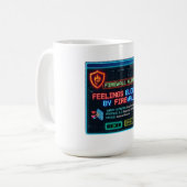 Mug Sentiments Bloqués Par Pare-Feu Drôle Cybersécurit (Devant gauche)