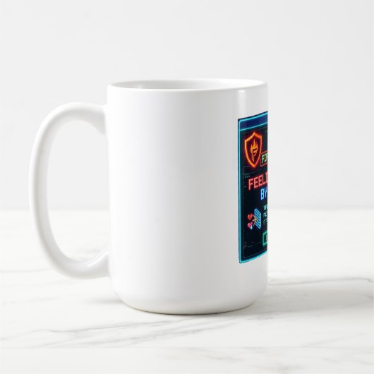 Mug Sentiments Bloqués Par Pare-Feu Drôle Cybersécurit (Gauche)