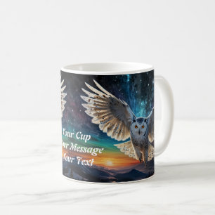 Mug Sentinelle au crépuscule : Chouette en vol au couc