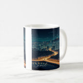 Mug Séoul Corée du Sud Vue nocturne (Devant droit)
