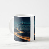 Mug Séoul Corée du Sud Vue nocturne (Devant gauche)