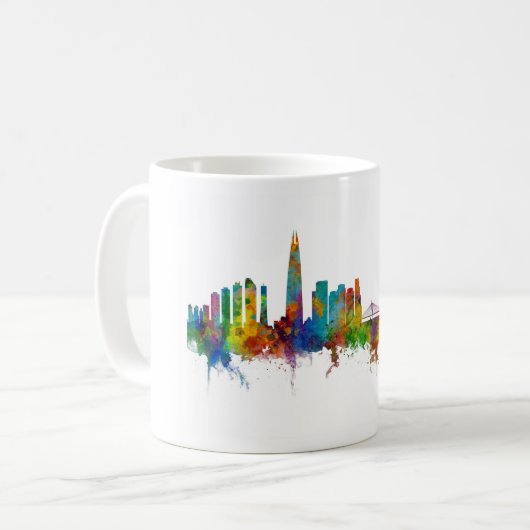 Mug Séoul Skyline Corée du Sud (Devant gauche)