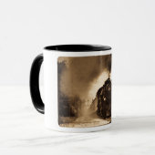 Mug Sépia Pacifique de passager de vapeur du Missouri (Devant gauche)