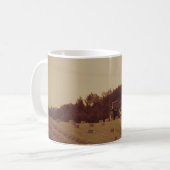 Mug Sepia Tractor Bailing Hay (Devant gauche)