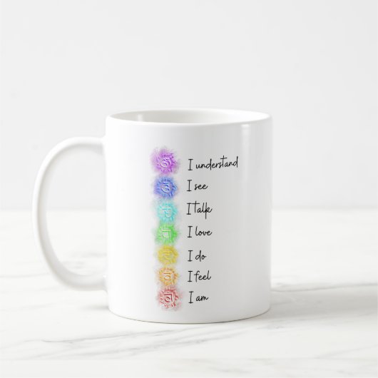Mug Sept chakras Yoga (Gauche)