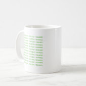 Mug Sept codes binaires sales (Devant gauche)