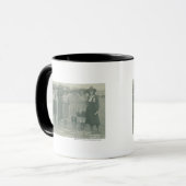 Mug Sept cow-girls de rodéo posant pour une (Devant gauche)