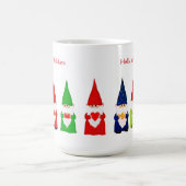 Mug Sept Gnomes de Noël sur fond blanc (Centre)