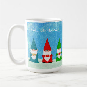 Mug Sept nains de Noël sur fond bleu clair