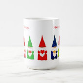 Mug Sept nanas de Noël en blanc (Centre)