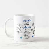 Mug Septembre Aster | Gloire du matin Anniversaire Kee (Gauche)