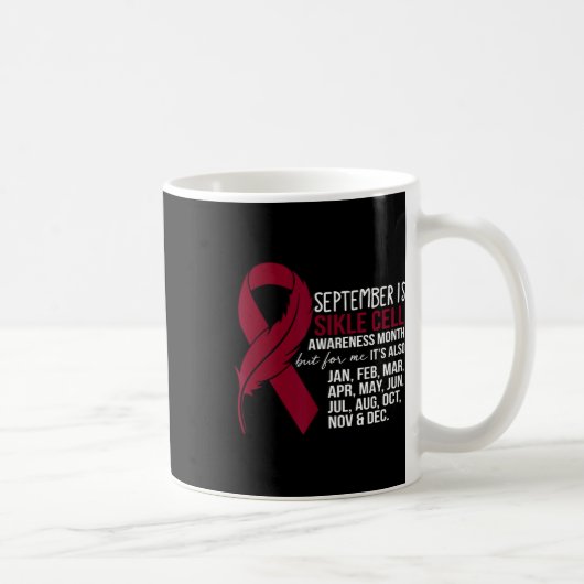 Mug Septembre Est Le Mois De Sensibilisation À La Fauc (Droite)