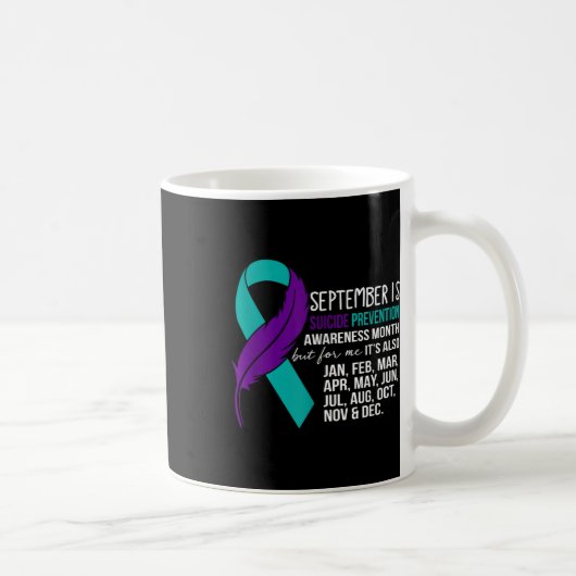 Mug Septembre Est Le Mois De Sensibilisation À La Prév (Droite)