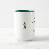 Mug Septembre Fleur de naissance Matin Gloire et aster (Centre)